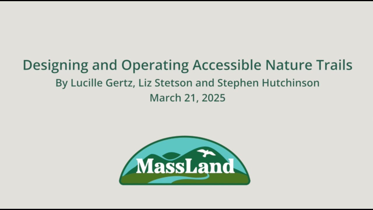 Designing and Operating Accessible Nature Trails