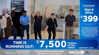 Ben Franklin Does the Electric Slide for an IONIQ 5 at Conicelli Hyundai in Conshohocken!