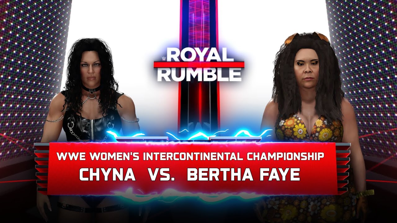 WWE 2K25 Universe Mode: Royal Rumble; Bertha Faye (C) v Chyna - Intercontinental Championship!