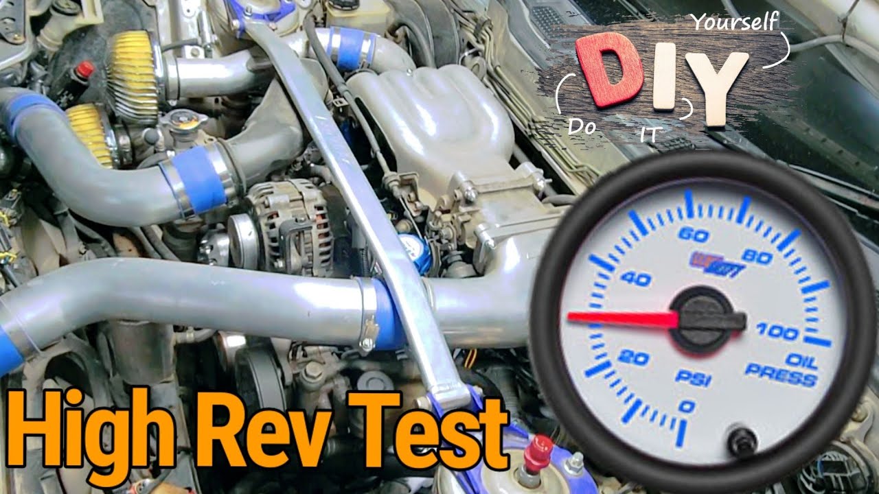 Rotary Engine High Rev Oil Pressure Test mazdarx7 diy YouTube