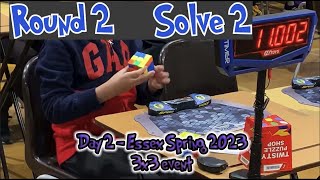 Essex Spring 2023 Speedcubing competition Day 2 | The 3x3 event | My best time to date!! #rubikscube