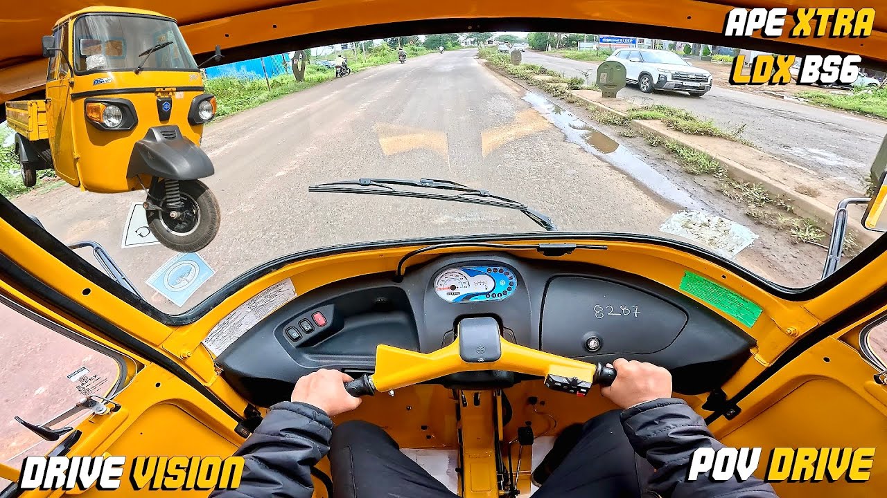 PIAGGIO APE XTRA LDX : POV DRIVE | The Best Mini Goods Career Vehicle | #xtraldx #povdrive #asmr 