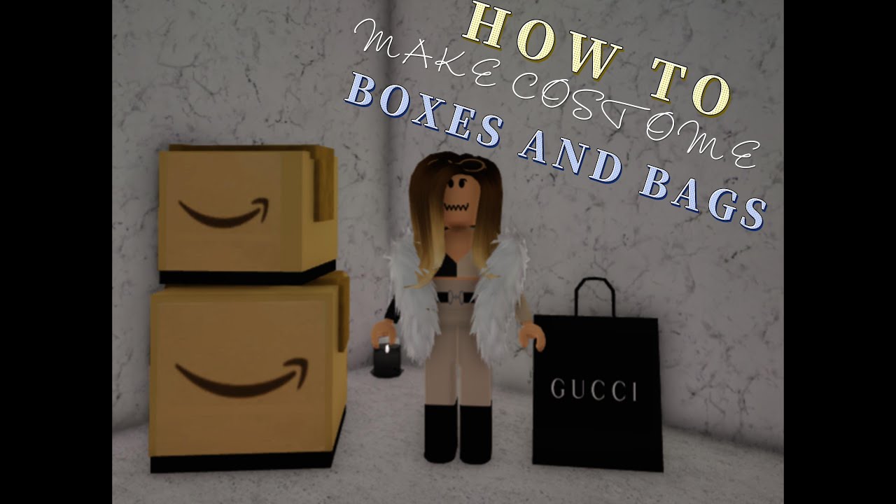 HOW TO MAKE CUSTOM BOXES AND BAGS IS BLOXBURG!!! YouTube