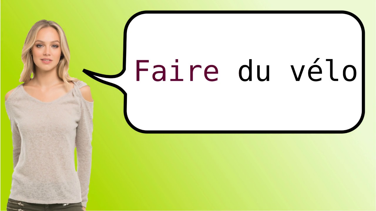 How to say 'cycling' in French? YouTube