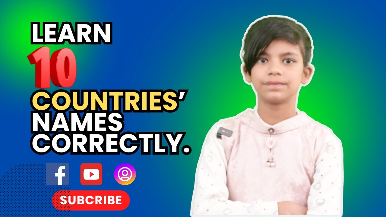 Learn 10 countries' names correctly. || SpeakUp || - YouTube