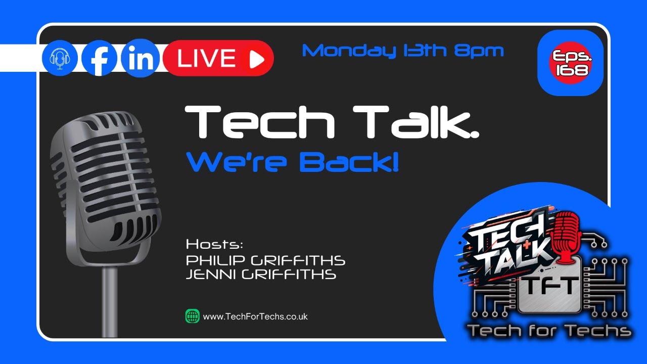 We're Back! - Eps 168 - LIVE - Tech Talk Show - YouTube