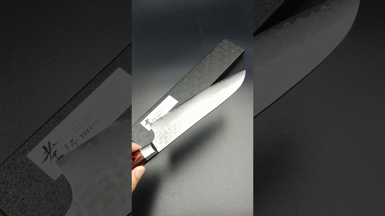 Sakai Takayuki 33-Layer VG10 Damascus Hammered WA Japanese Chef's Knife SET  (Gyuto210-Slicer-Nakiri-Petty150-Santoku)