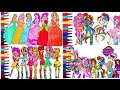 MLP Coloring Compilation Twilight Sparkle Apple Jack Fluttershy Rarity Pinkie Pie Rainbow dash
