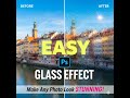 How to Create a Realistic Glass Effect in Photoshop (Step by Step) #photoshop