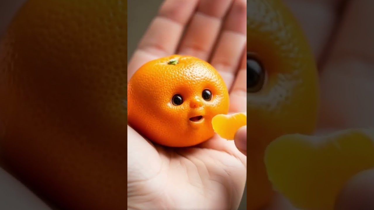 Baby Eating Orange ASMR | Satisfying Orange ASMR | Cute Baby Orange Eating | Calming Orange Sounds