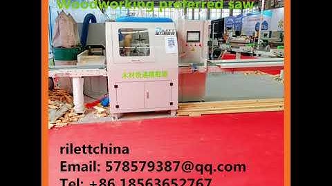 CNC optimization saw    Full automatic optimization of saw video     rilettchina