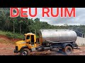 DEU RUIM! Caminhão agarrou no esterco de vaca e barro