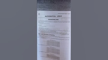 1. Mathematical Logic, #propositionallogic #ntaugcnet #trending