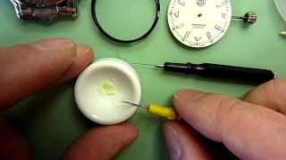 How to ReLume Watch Hands. Part 2. Repair the luminous compound on a Tag Heuer watch.