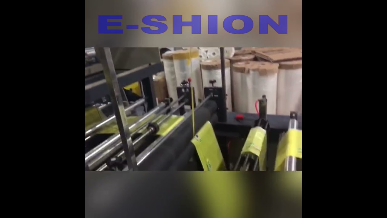 No woven zip bag machine