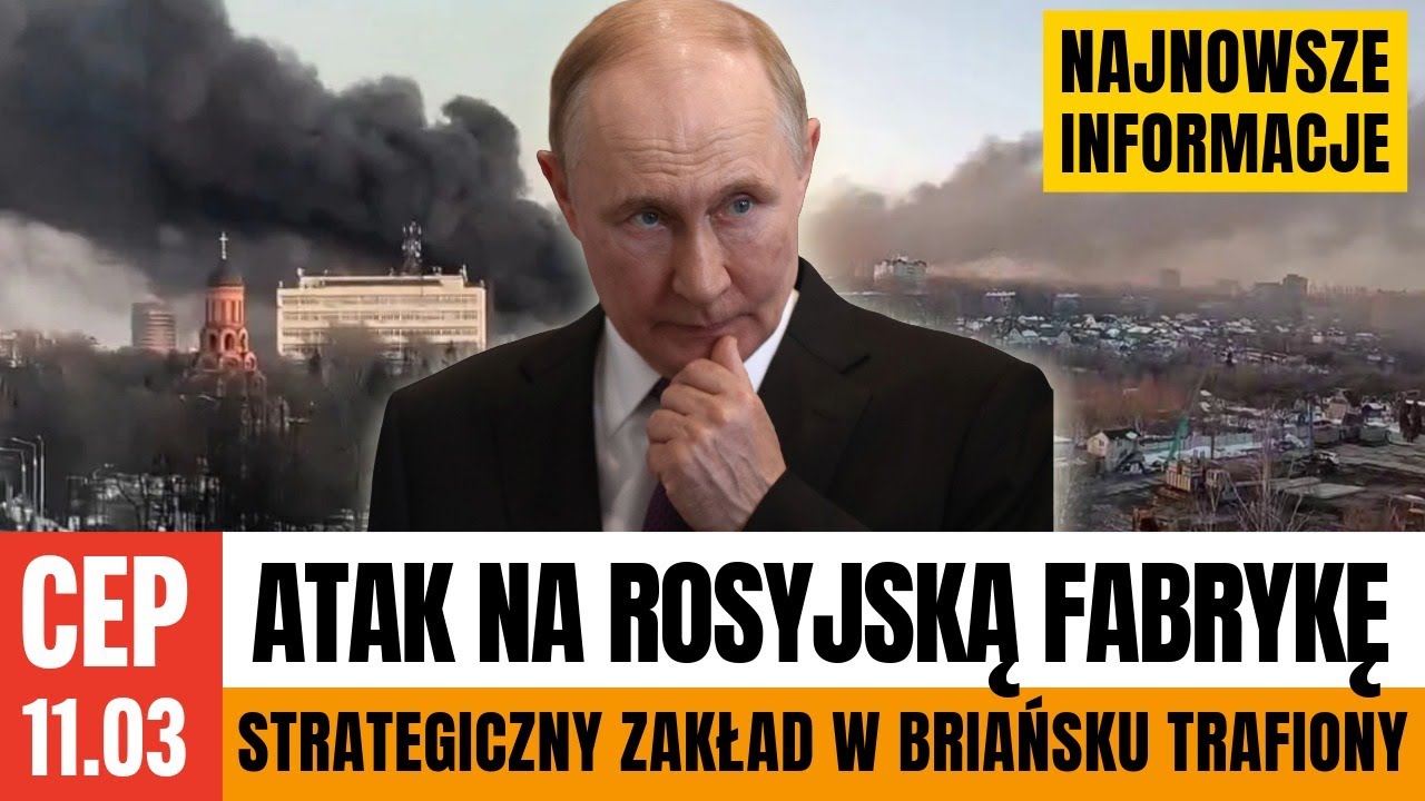 CEP -Ataki na Rosję z każdym dniem się zwiększają,  Strategicznw fabryky płoną.