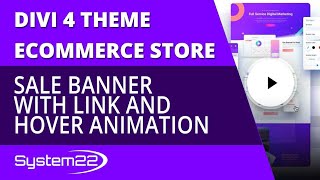 Divi 4 Ecommerce Sale Banner With Link And Hover Animation 😎