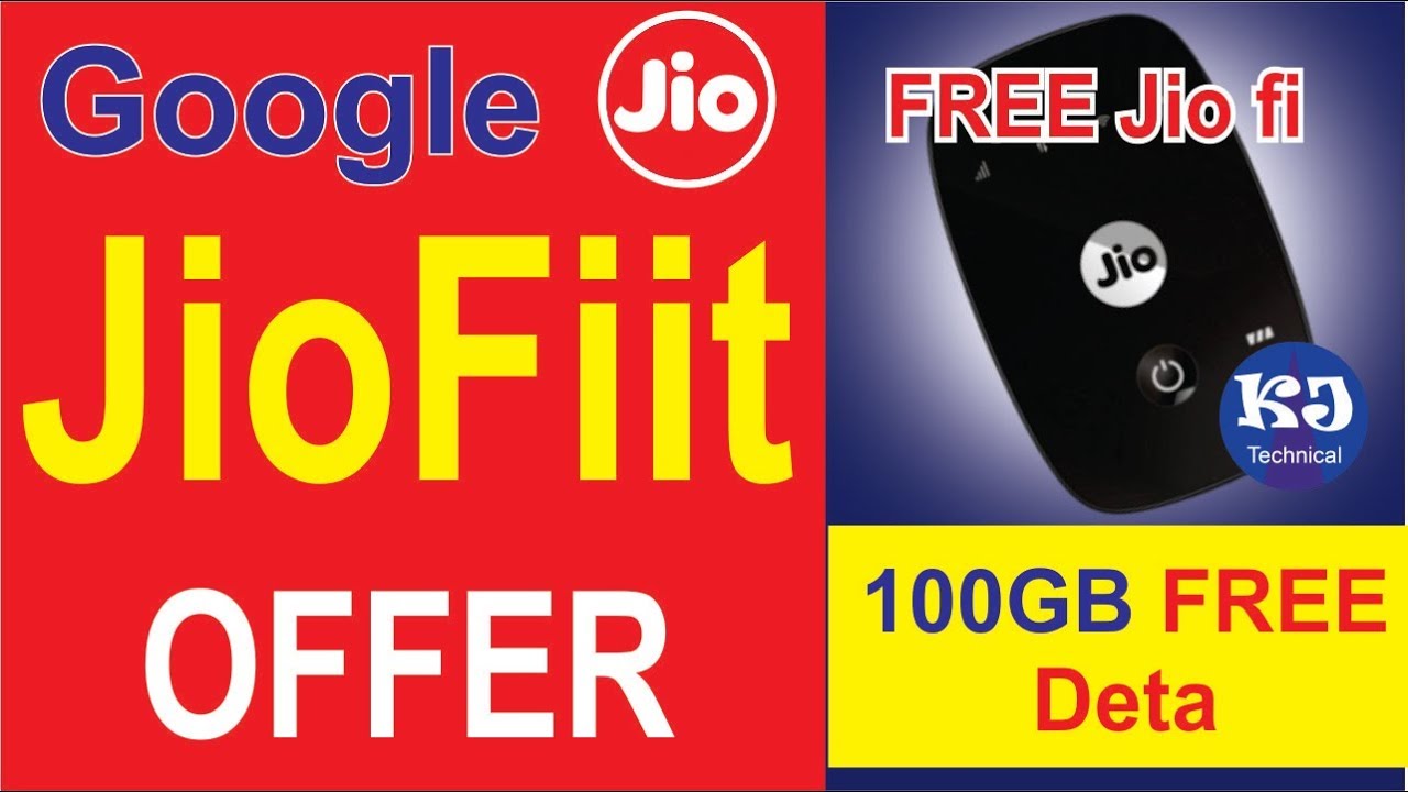 Free JioFi with 100GB data Rs 149 l  Make Google JioFiit OFFER on Google Home