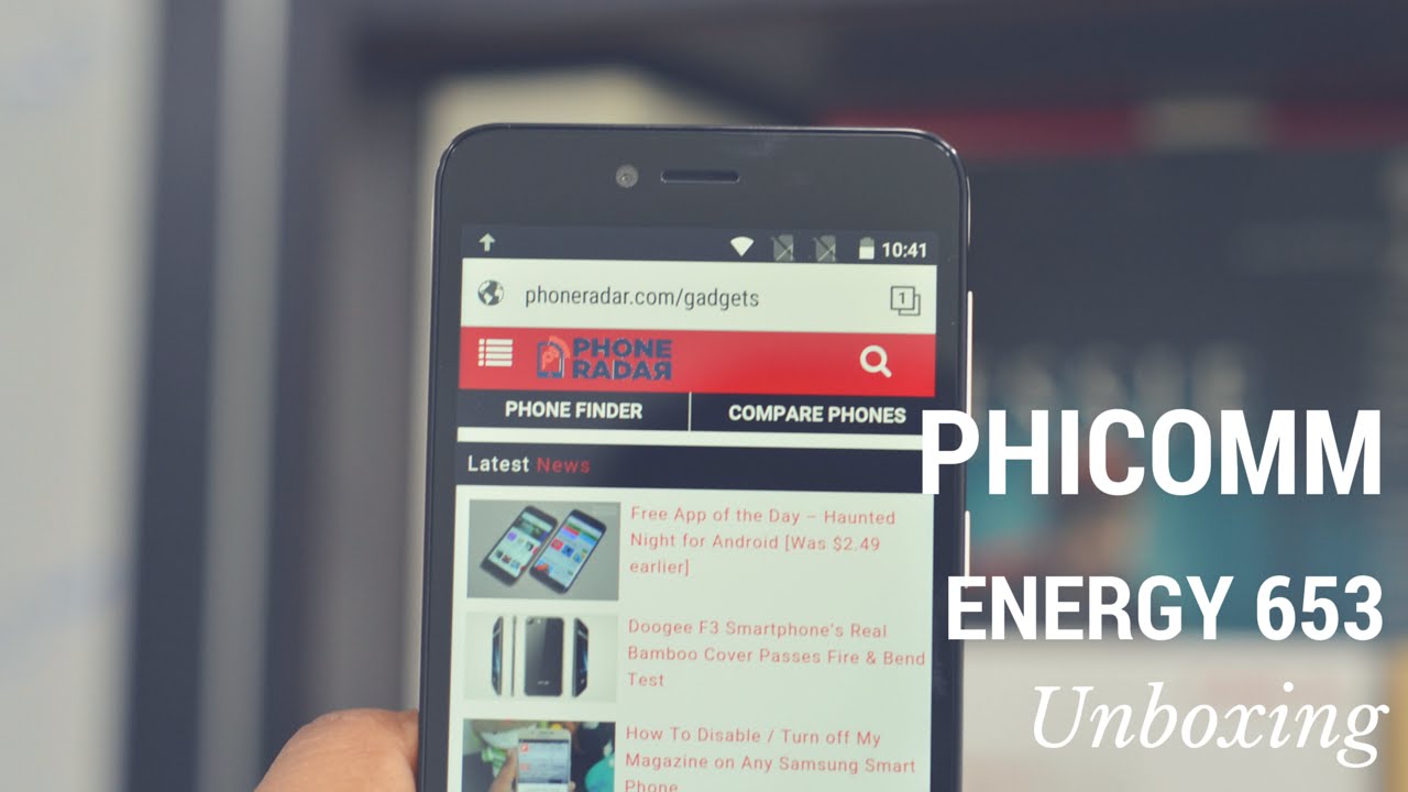 Phicomm Energy 653 SmartPhone Unboxing