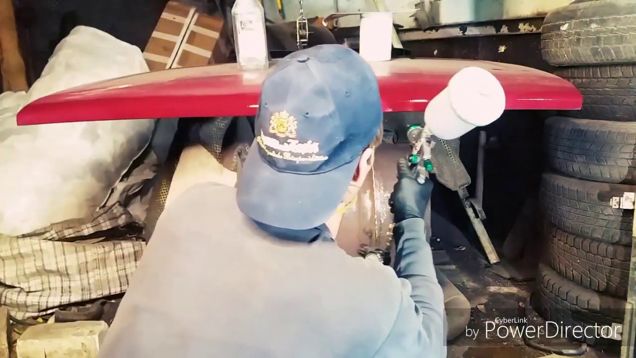 Красим часть капота Красим часть капота