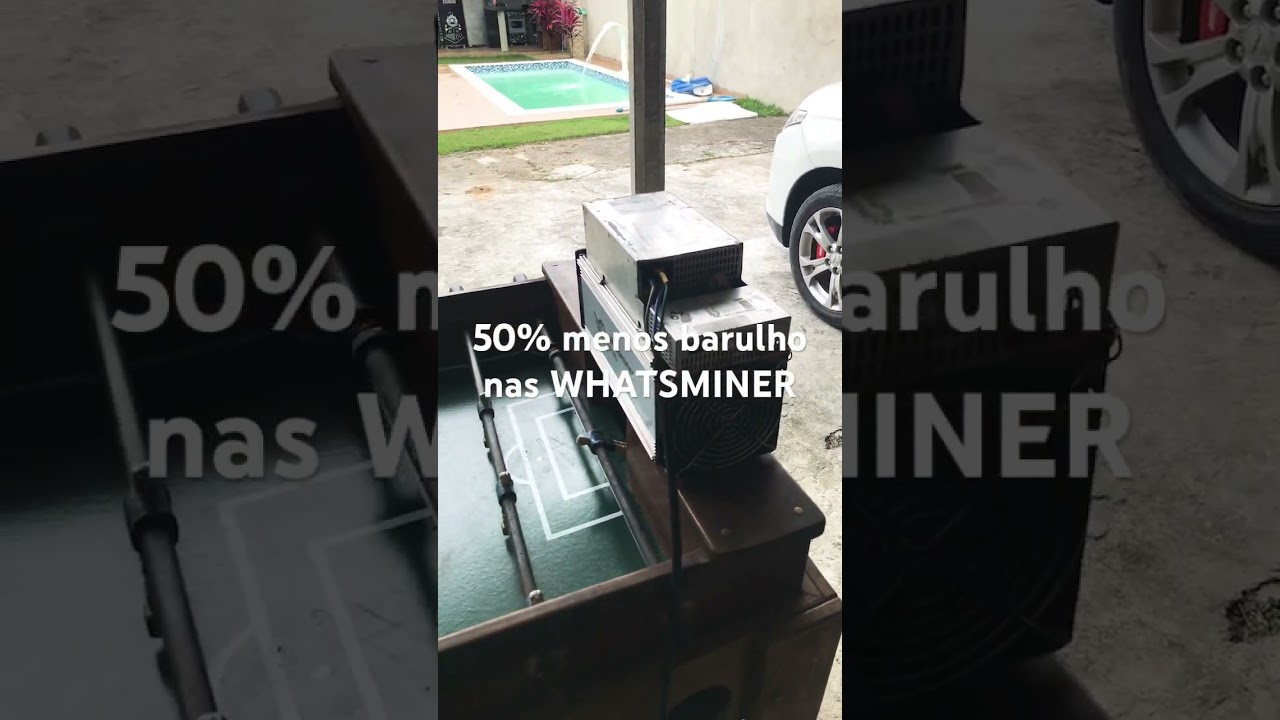 50% menos barulho nas WHATSMINER