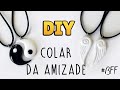 DIY: COLAR DA AMIZADE - Pingente Asas de Anjo & Yin Yang (Friendship Necklace Charms) #diyamizade