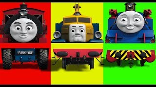 Learn Colors Thomas And Friends Funny Body Swap Wrong Head Baby Kids Finger Family Nursery Toy Train