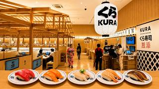 Trying The Famous Kura Revolving Sushi Bar in Asakusa, Tokyo