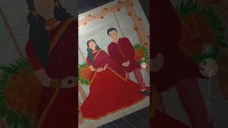 Acrylic Painting On Canvas | Couple Painting Status #Painting #Acryliccolour #Canvasdrawing #Artist