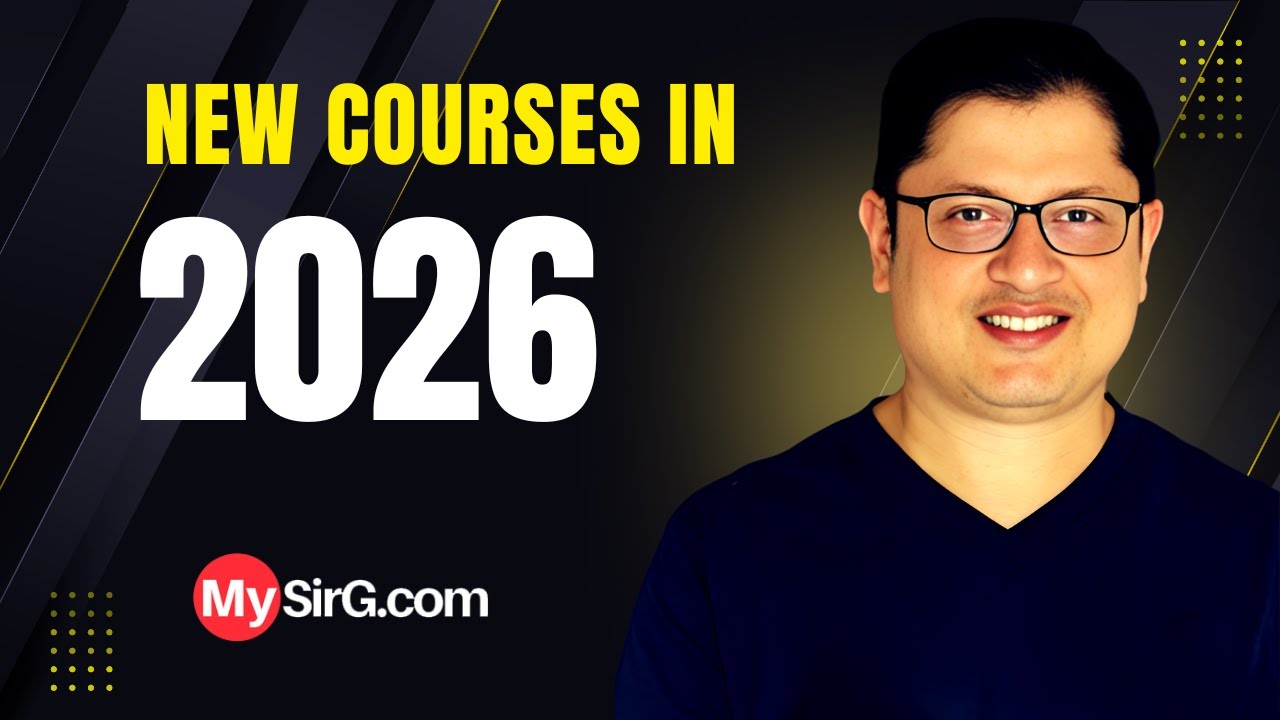 From Beginner to Pro in 2026 | New MySirG Courses + Career Guidance (LIVE)