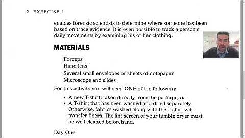 Introduction to Forensic Science Lab 1 - Locard