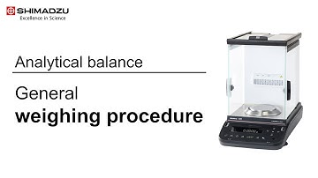 Analytical balance: General weighing procedure