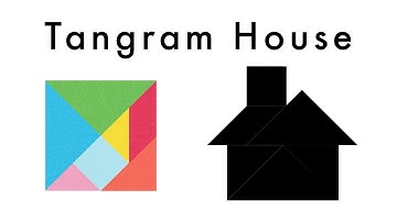 Make This Tangram House 🏠 - Download A Free Tangram Puzzle Sheet In The Video Description