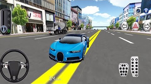 NEW BLUE 🔵 BUGATTI - 3d Driving Class android game play video || Car Game