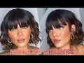 WAVY BOB WITH BANGS | CHEAP AMAZON WIGS ENTRANCED STYLES | WIG #1 “ON THE GO” SERIES