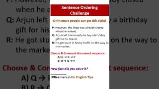 Can You Order These Sentences Correctly #EnglishTest