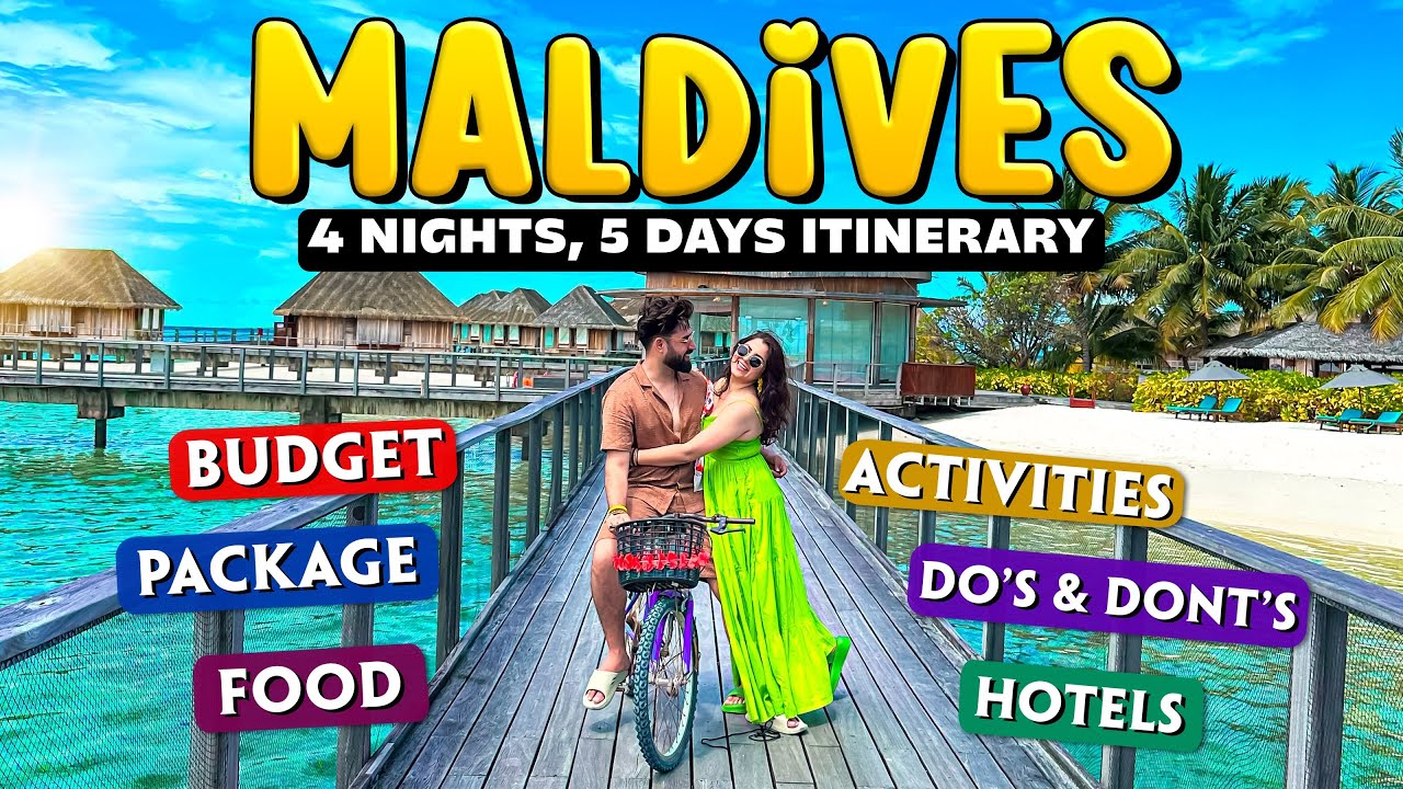Maldives 4N 5D Itinerary | Complete Maldives Tour | Maldives Luxury vs Private island | Resty |Neha