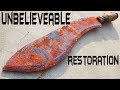 Rusty Handmade BUTCHER's SLICER - Unbelievable Restoration