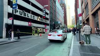Parking garage in Manhattan collapses, killing one