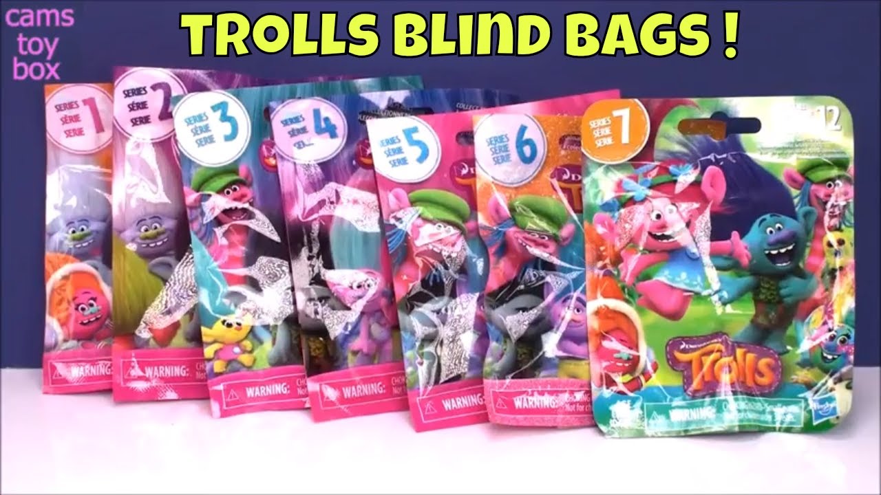 Dreamworks Trolls Series 6 Complete Blind Bags Toy Review Names Opening  Surprises Fun Kids 