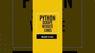 Extract All Links from a Website with Python 🔗 | BeautifulSoup #shorts