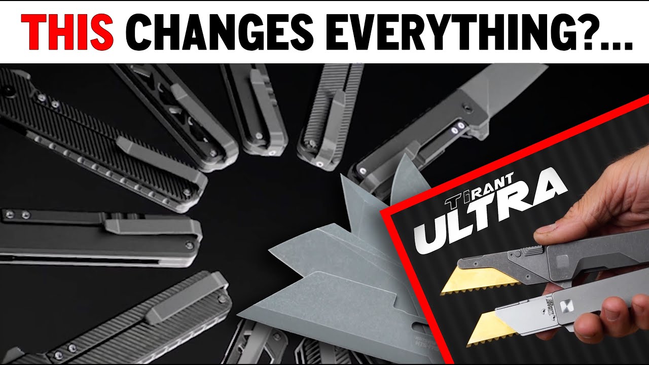 Craziest TITANIUM Utility Knife Ever?! - It's Here! - TiRant ULTRA — "This Changes Everything..."