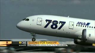 FAA approves limited test flights of 787 Dreamliner