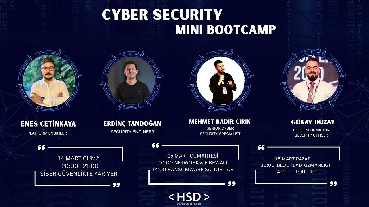 Cyber Security Mini Bootcamp - HSD Zonguldak - YouTube