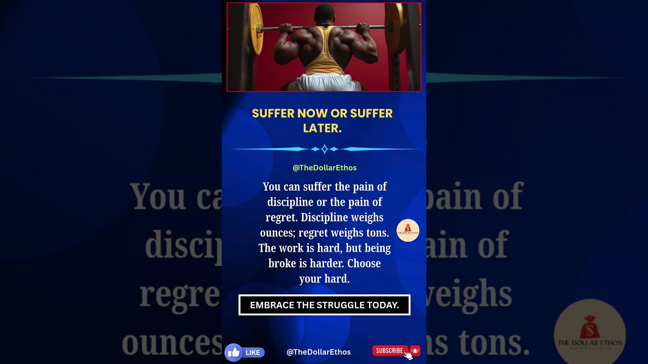 SUFFER NOW OR SUFFER LATER | 