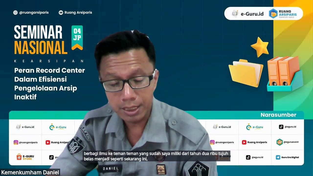 SEMINAR 4JP: Peran Record Center dalam Efisiensi Pengelolaan Arsip Inaktif