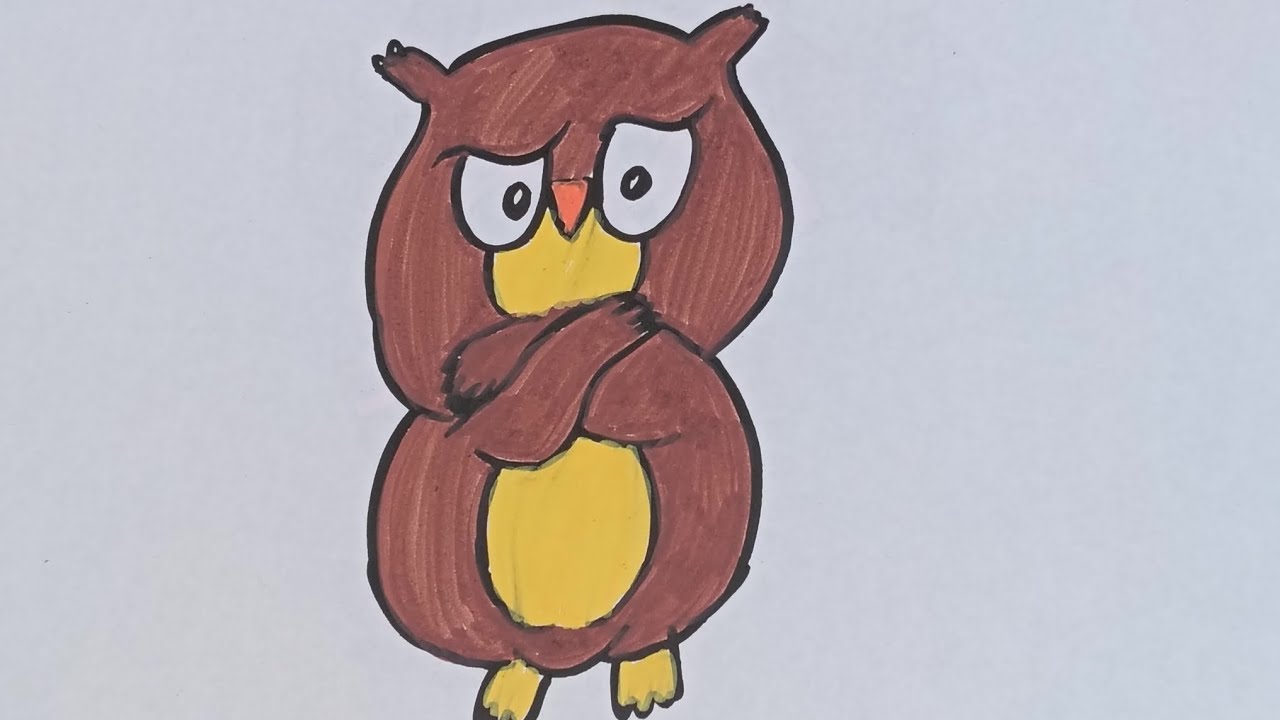 How to draw owl 🦉🦉 drawing 🥰 step by step 