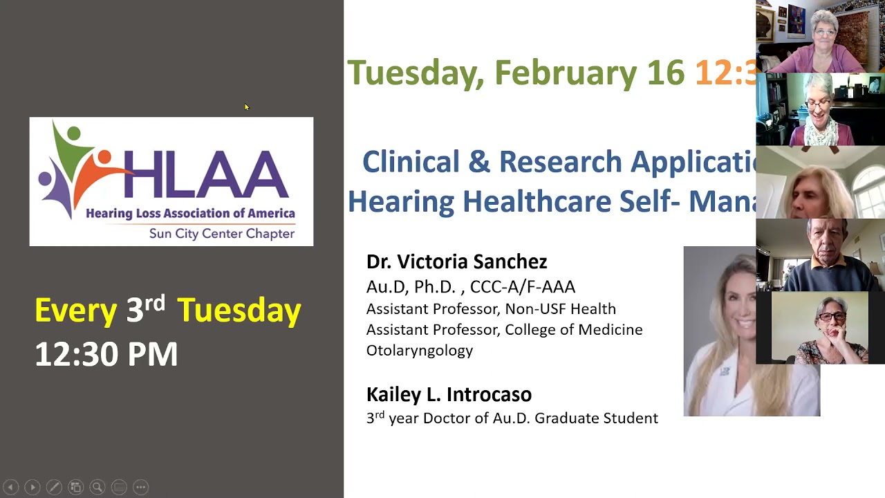 Clinical & Research Application of Hearing Healthcare Self Management