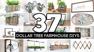 37 Farmhouse Dollar Tree Diys | Easy Dollar Tree Diys To Start 2026!