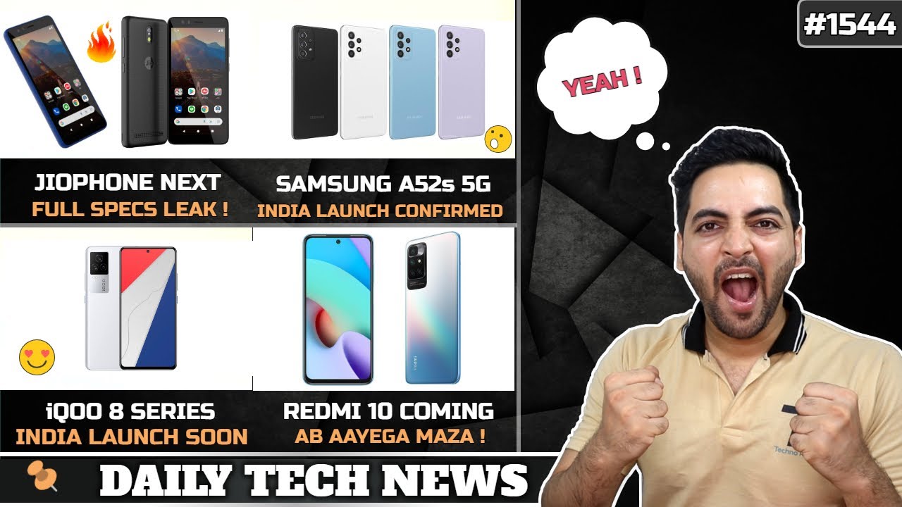Jiophone Next Full Specs😍,iQOO 8 India Launch,Moto Edge 20 India Price,realme Band 2,Samsung A52s 5G
